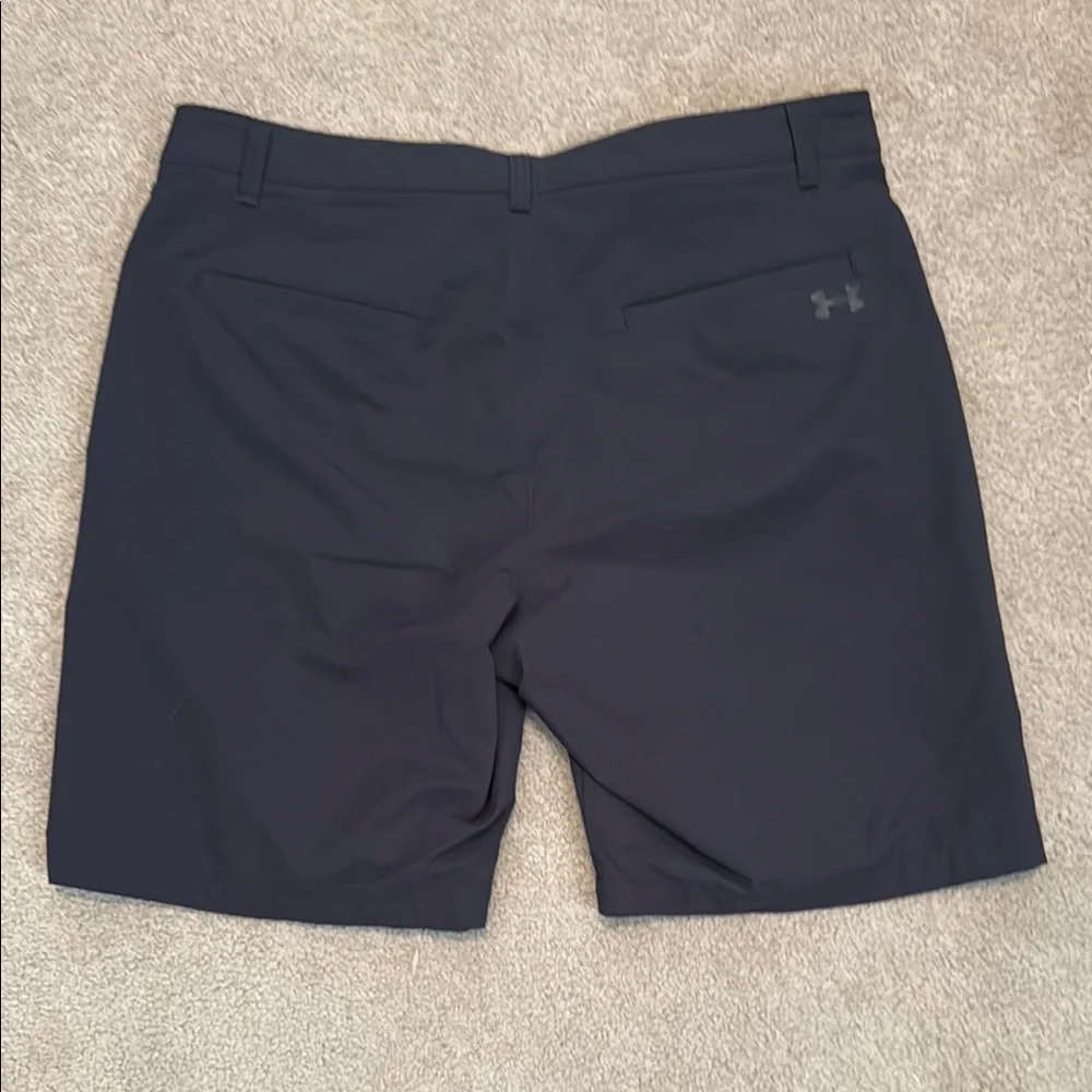 Under Armour Black Flat Front Athletic Shorts